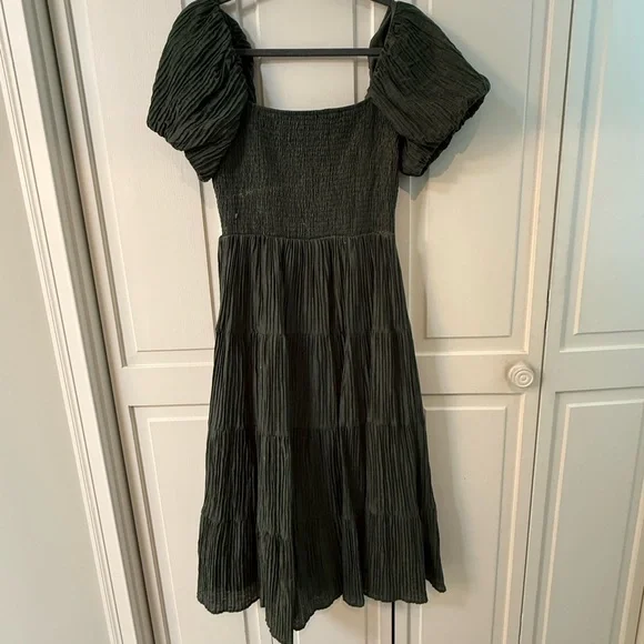 Francesca's Collections Forest Green Midi Dress - Picture 4 of 6